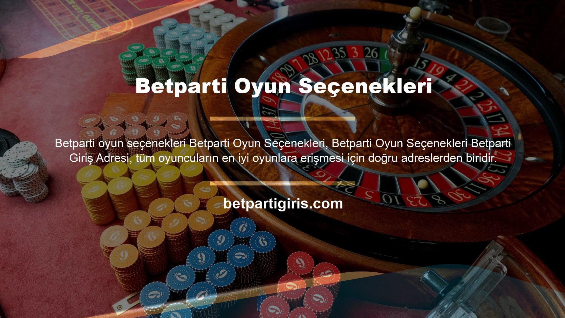 Betparti web sitesinde oturum açan kullanıcılar, birçok oyun kategorisi olduğunu görebilecek ve özellikle casino oyunlarında yeni oyunlarla karşılaşacaklar
